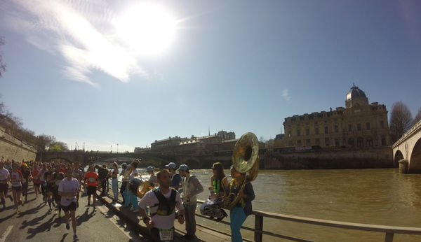 The top of one of the world’s most famous churches can be seen next to the tuba