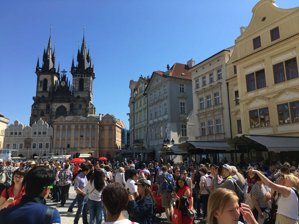 Crowded Old Town Square