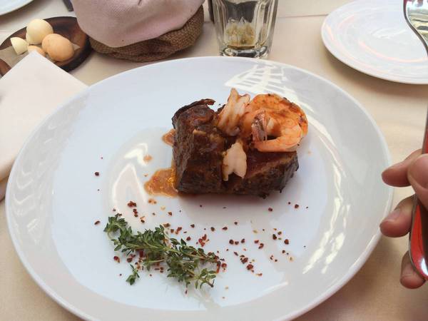 This, my friends, is grilled shrimps in a Tenderloin. Yes, that’s right.