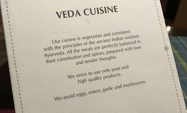 Veda House – my hippie-dippie food provider du jour