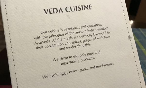 Veda House – my hippie-dippie food provider du jour