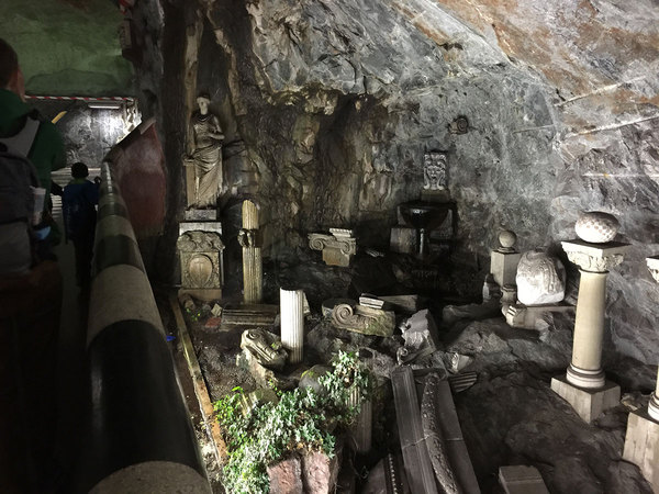 This is the entrance to Kungsträdgården, 34 meters under ground