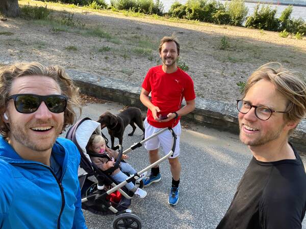 A long run with the buddies, even!